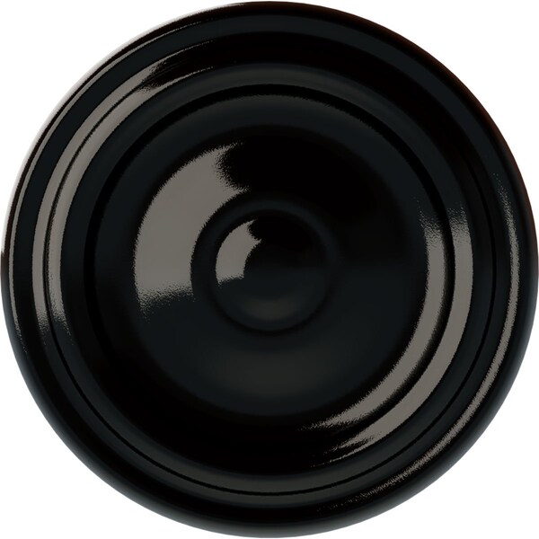 Ekena Millwork Maria Ceiling Medallion (Fits Canopies up to 1 3/4"), Hand-Painted Black Pearl, 9 5/8"OD x 1 1/8"P CM09MABPS - main